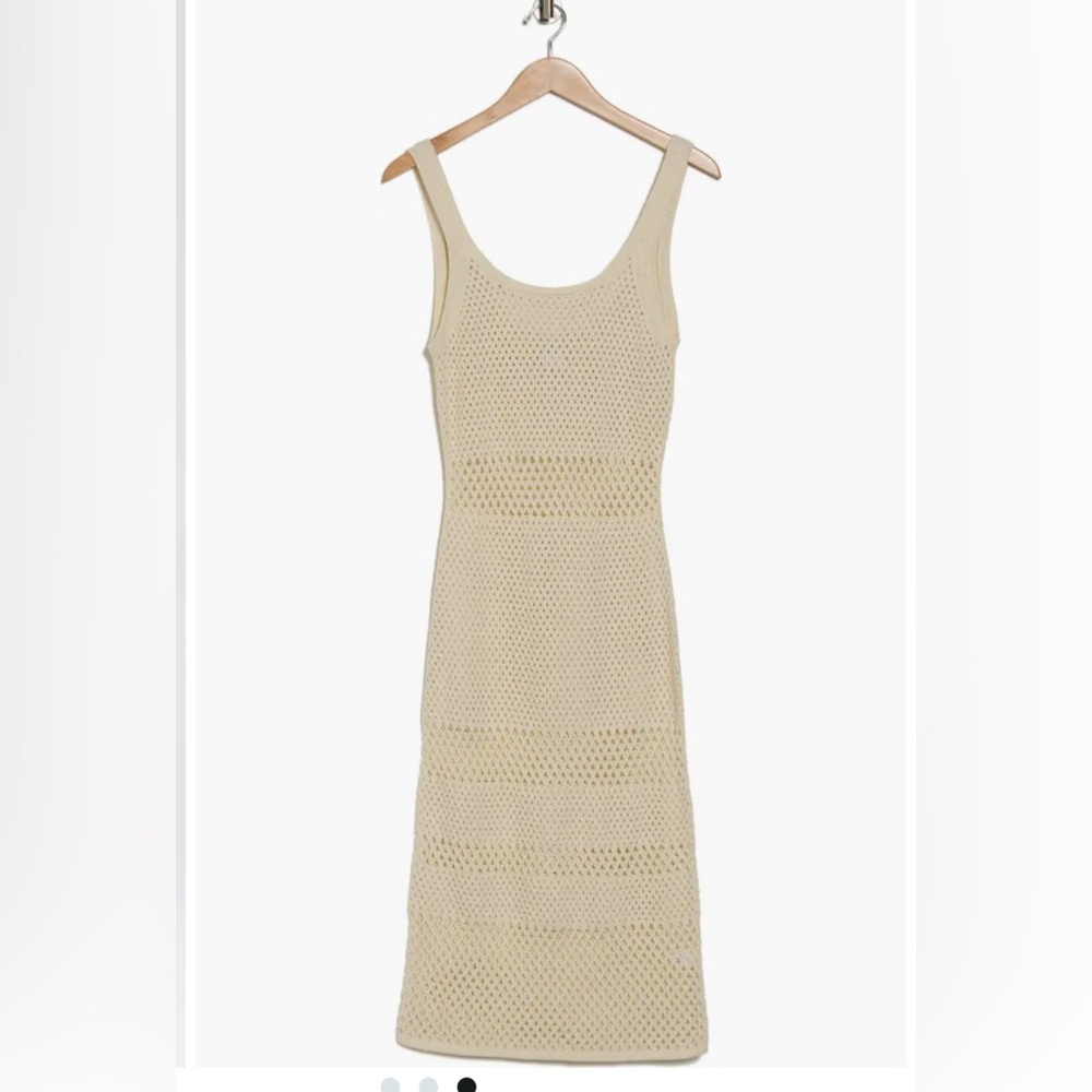 Sleeveless Open Stitch Sweater Dress